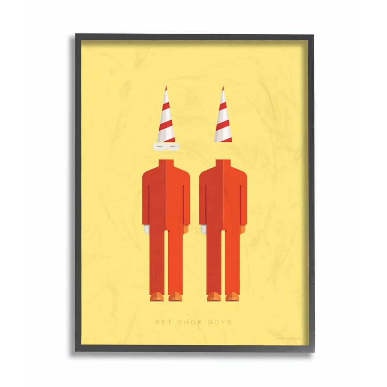 Stupell Industries Pet Shop Boys Fashion Design Wall Accent with Black Frame